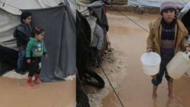 Photo of THE STORM CAUSED DAMAGE IN NORTH WEST SYRIA